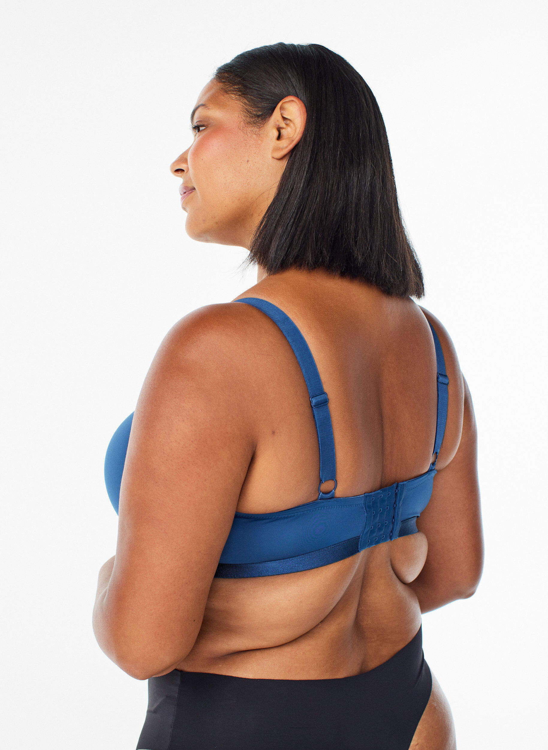 ZizziUsztywniany biustonosz z siateczka, Niebieskie, Model image number 2