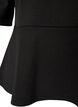 Bluzka peplum z rekawami do lokcia, Czarne, Packshot image number 3