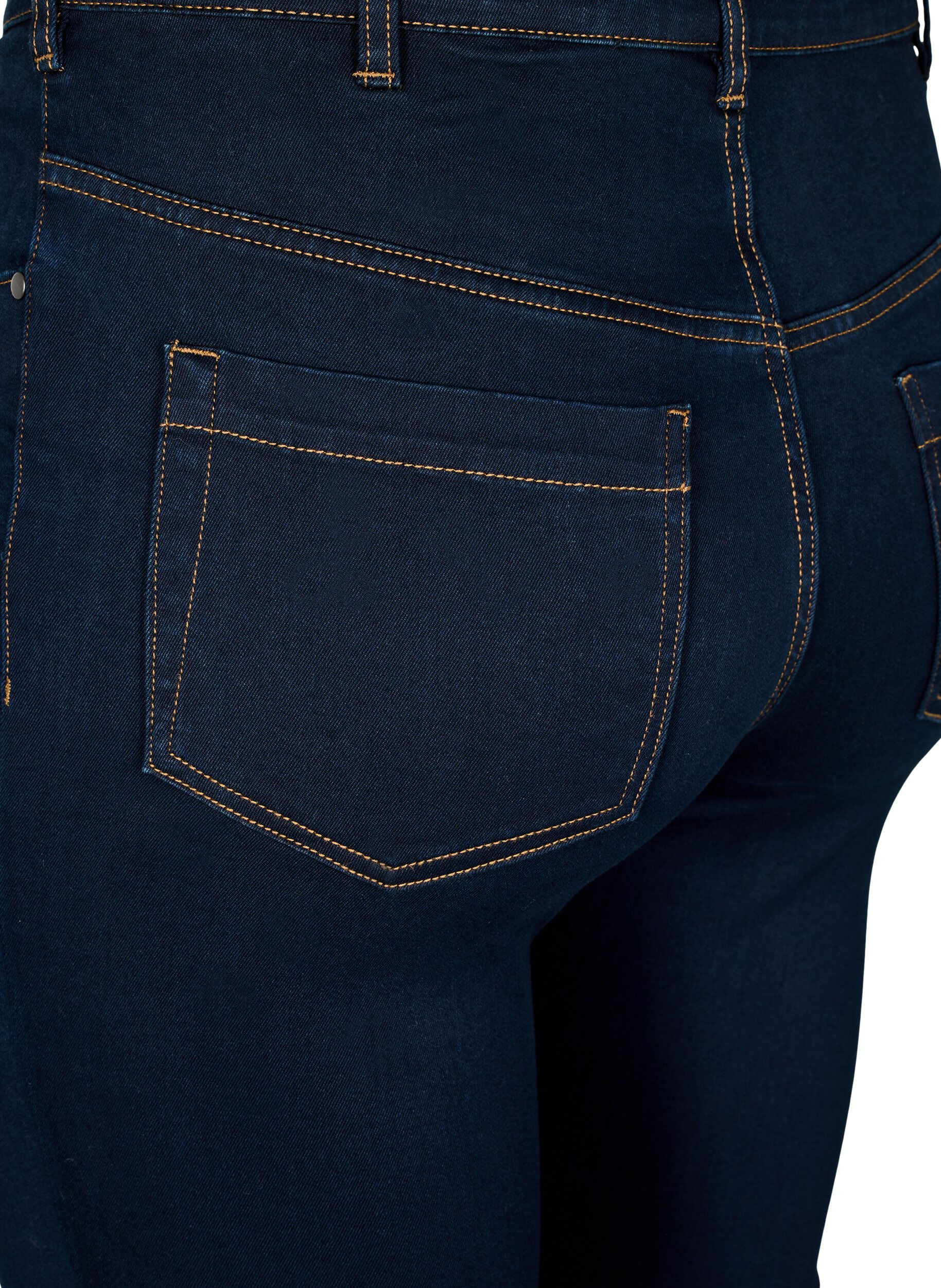 ZizziSuper waskie jeansy Amy z wysokim stanem, Unwashed, Packshot image number 3
