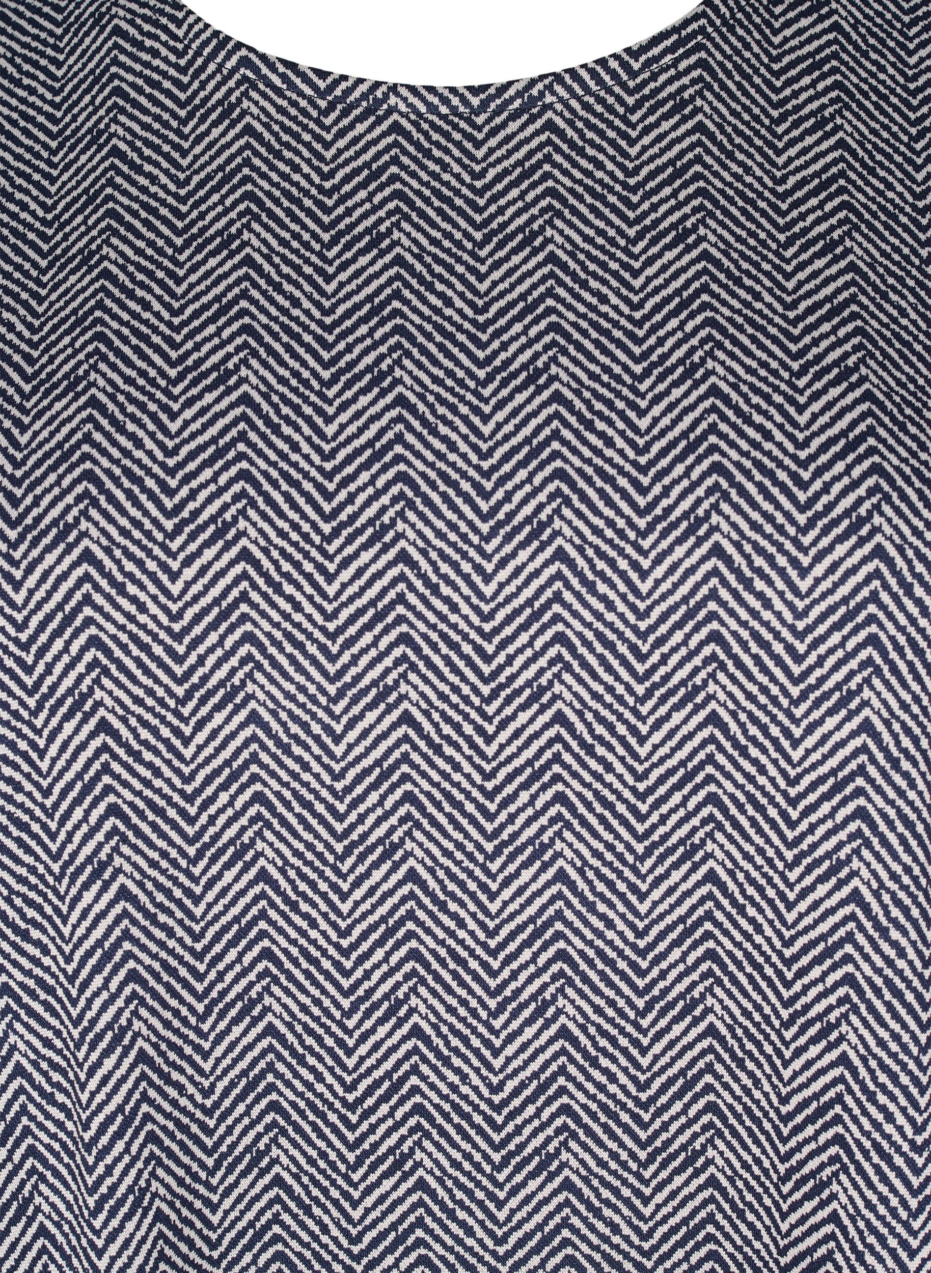 Zizzi Bluzka oversize ze wzorem, Niebieskie, Packshot image number 2