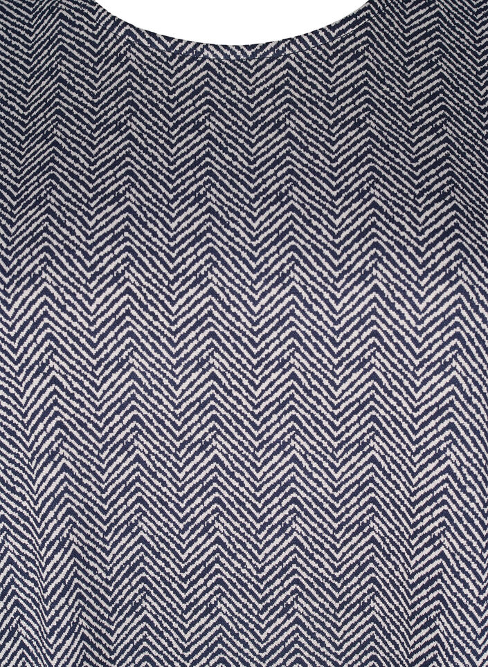 Bluzka oversize ze wzorem, Niebieskie, Packshot image number 2