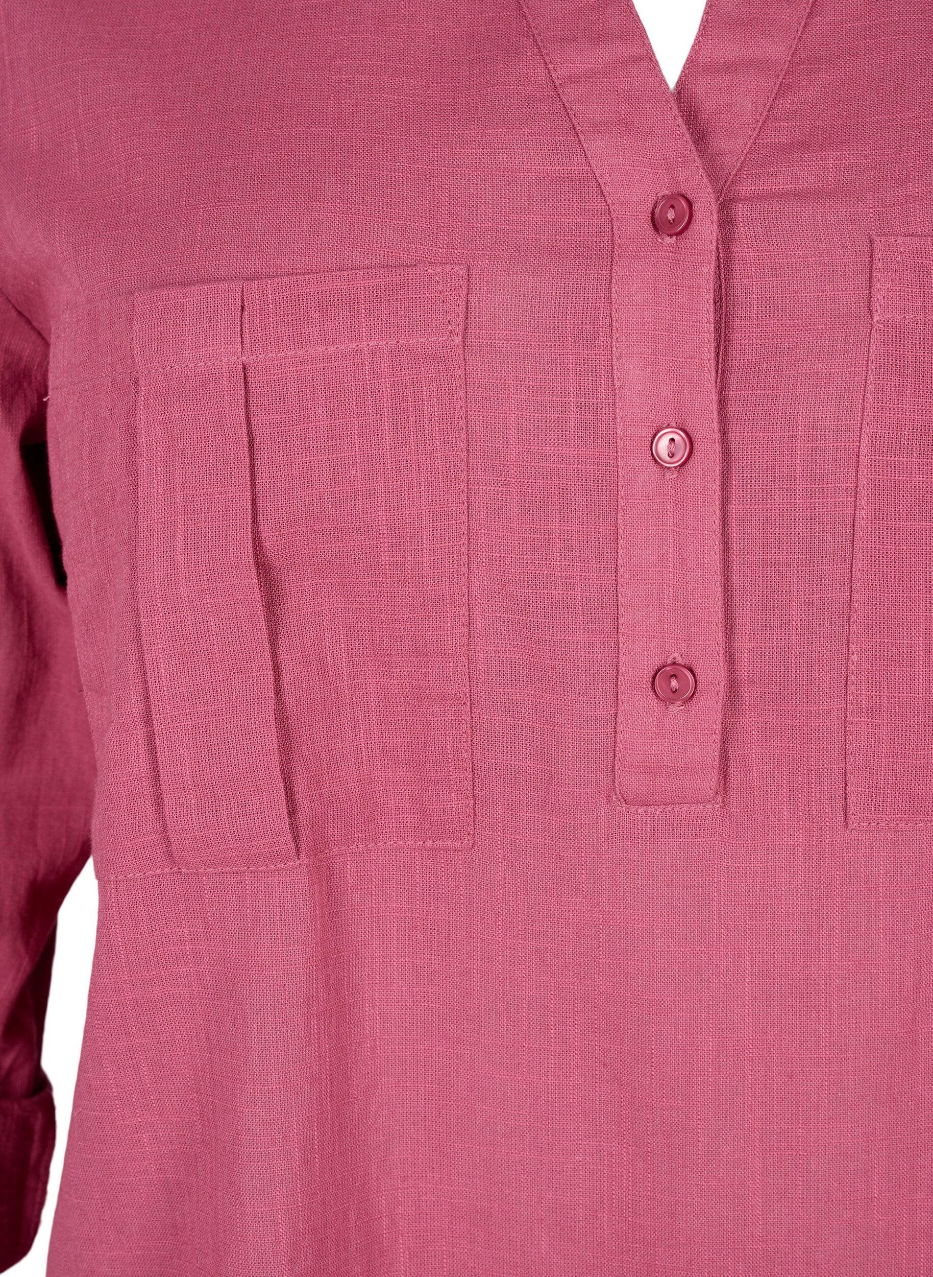 Zizzi Bawelniana tunika z&nbsp;rekawami&nbsp;3/4, Malaga, Packshot image number 2