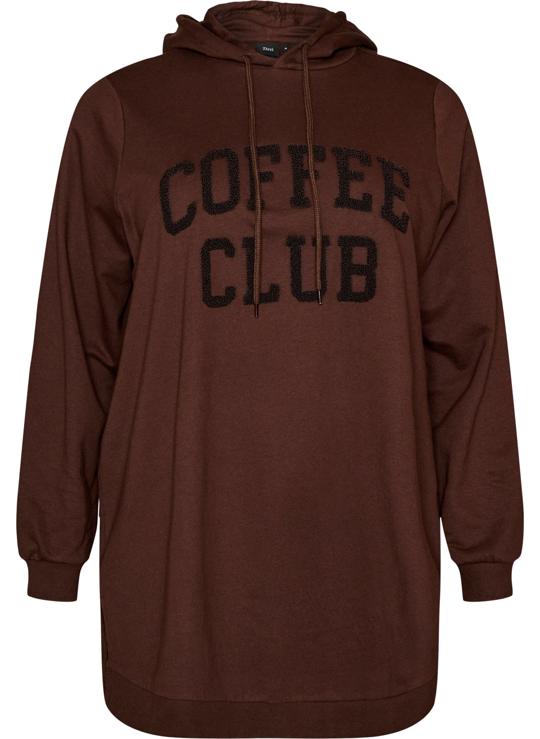 Bluza z kapturem z nadrukiem z tkaniny frotte
