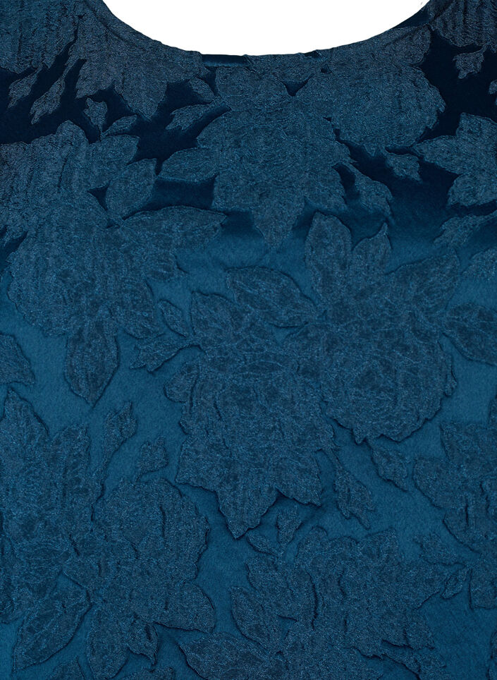 Zakardowa bluzka z rekawami 3/4, Titan, Packshot image number 2