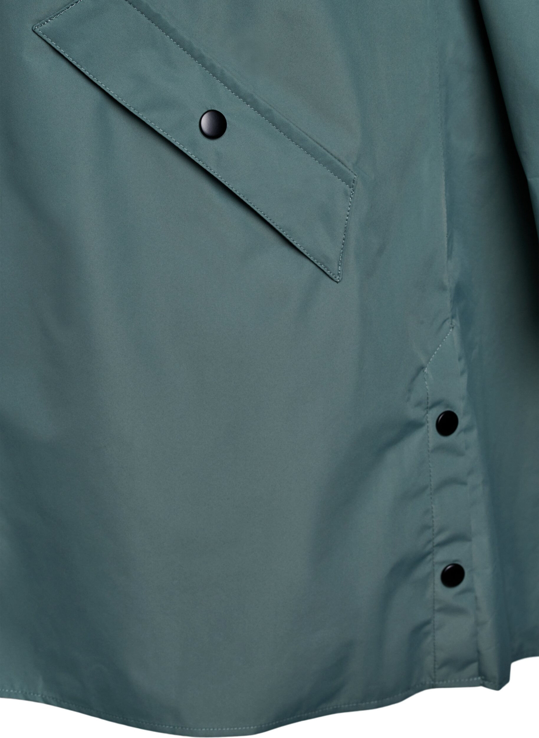 Zizzi Kurtka przeciwdeszczowa z kieszeniami i kapturem, Zielony, Packshot image number 3