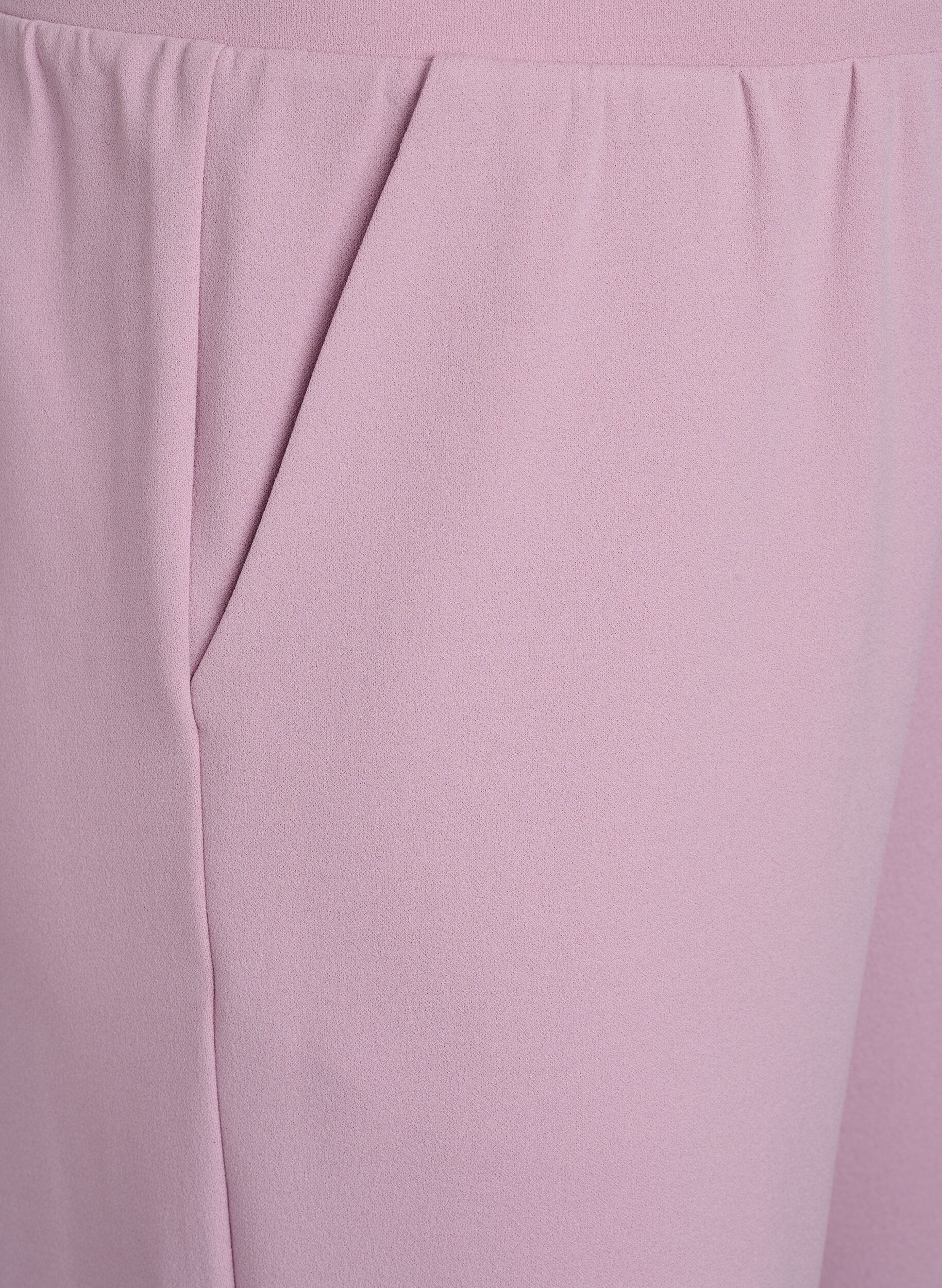 Zizzi FLASH - Spodnie 3/4 o luznym kroju z wysokim stanem, R&oacute;żowy, Packshot image number 2