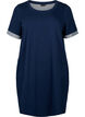  Sukienka dresowa z krótkimi rekawami i kieszeniami, Black Iris, Packshot image number 0