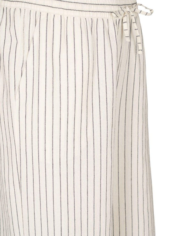 Luzne spodnie z wysokim stanem i kieszeniami, Biały, Packshot image number 2