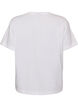 T-shirt z kr&oacute;tkim rekawem i nadrukiem ze 100 % bawelny, Biały, Packshot image number 1