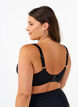 Biustonosz z fiszbinami i drapowaniem, Czarne, Model image number 1