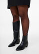 Wysokie buty z odpinanymi cholewkami, Czarne, Model image number 1