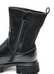 Buty Chelsea z grubejsza podeszwa i lam&oacute;wkami z ryflowanej gumy, Czarne, Packshot image number 3