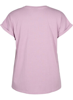 Koszulka z krótkimi rekawami wykonana z mieszanki bawelny, Lavender Mist, Packshot image number 1