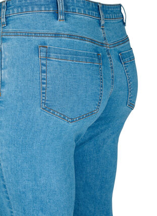 Dopasowane jeansy Emily z perelkami, Light Blue, Packshot image number 4