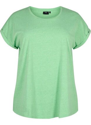 Bawelniant T-shirt w neonowym kolorze, Neon Green, Packshot image number 0