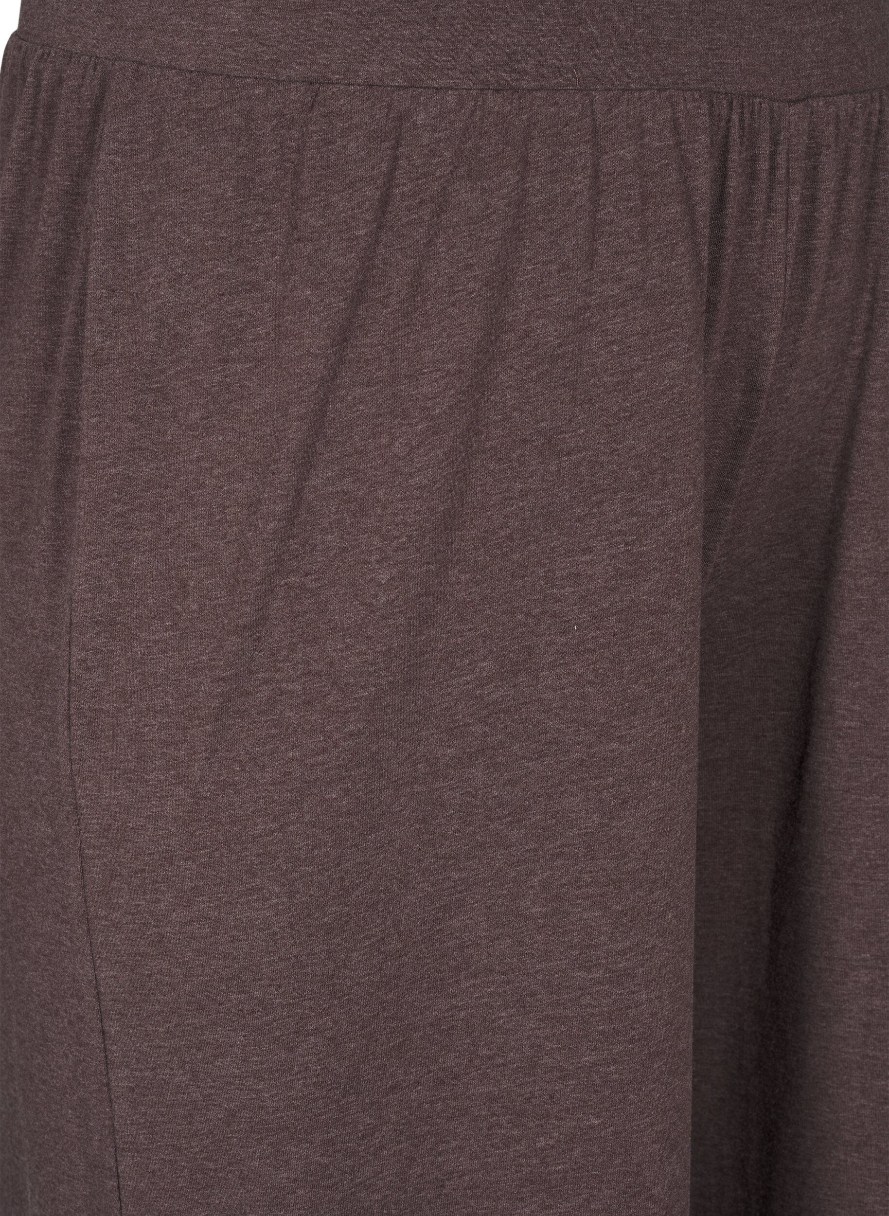 Zizzi Dzersejowe spodnie o prostym kroju i z wysokim stanem, Bracken Mel., Packshot image number 2