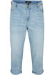 Jeansy 7/8 z podwinietymi brzegami i wysoka talia, Niebieskie, Packshot image number 0