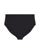Jednolity kolor, wysoki stan d&oacute;l bikini, Czarne, Packshot image number 1