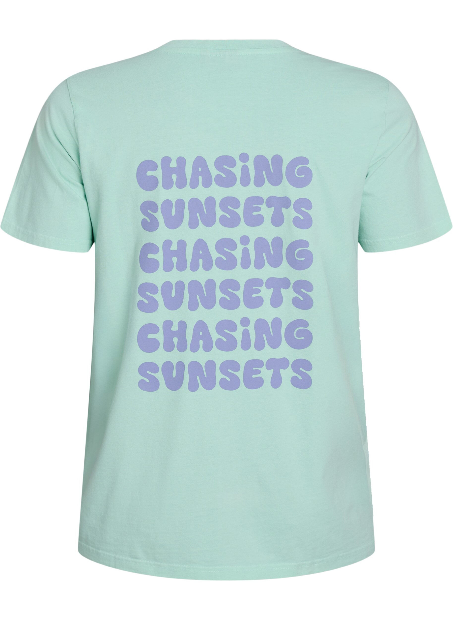 Zizzi Koszulka z bawelny organicznej z nadrukiem na plecach, Zielony, Packshot image number 1