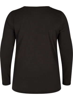 Bluzka ciazowa Basic z dlugim rekawem, Black, Packshot image number 1