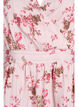 Krótka sukienka z kwiatowym nadrukiem i dekoltem w szpic, Różowy, Packshot image number 2