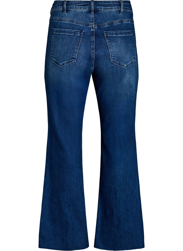 Jeansy typu bootcut z wysokim stanem, Niebieskie, Packshot image number 1