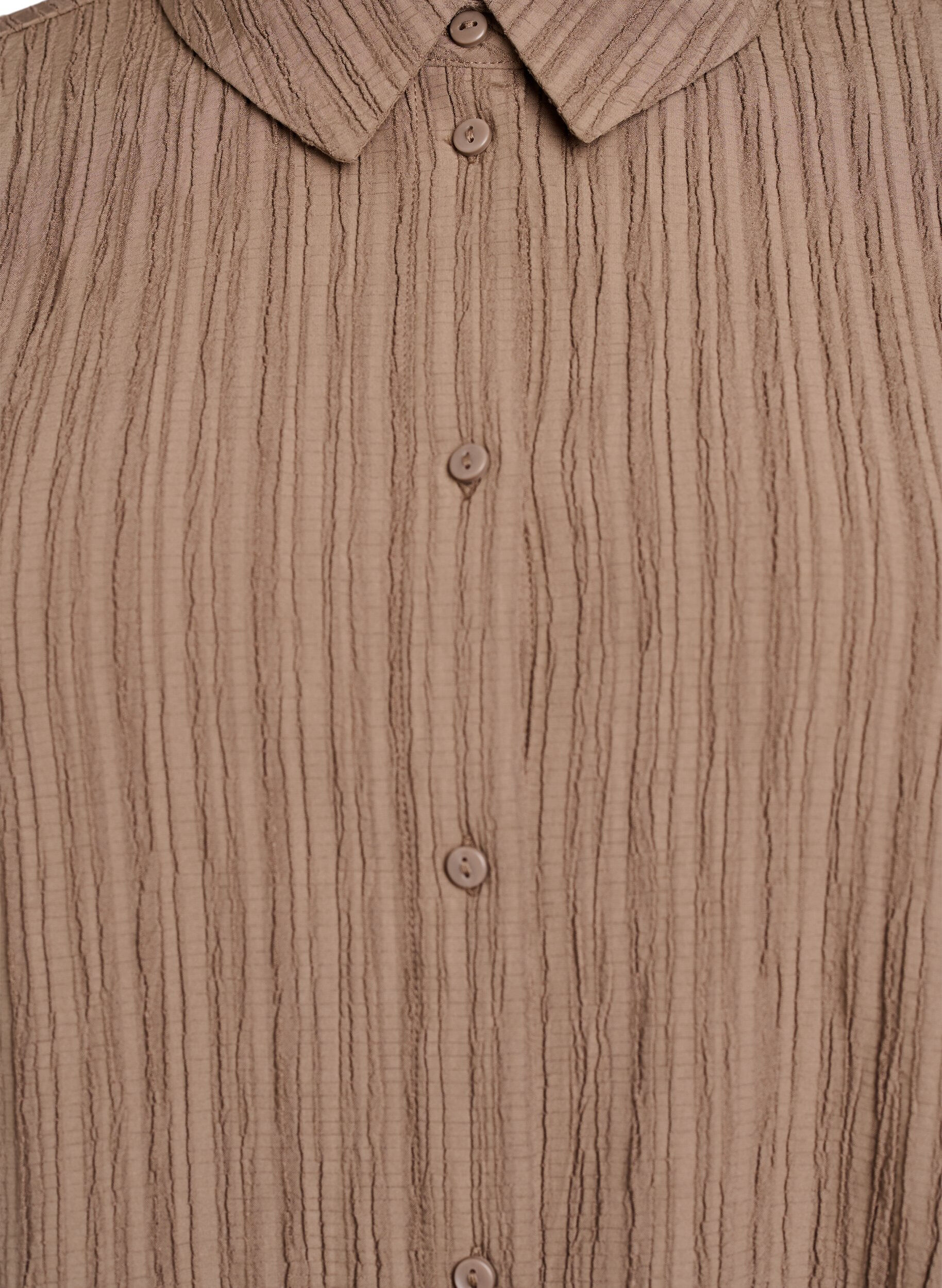 Zizzi FLASH - Koszula z faktura, Brązowy, Packshot image number 2