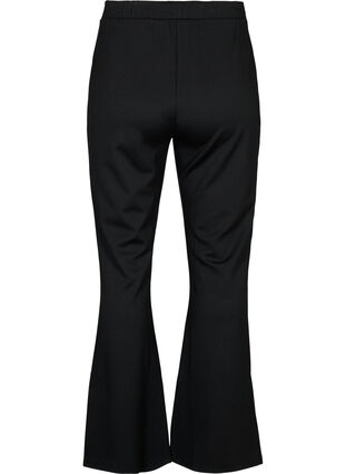 Spodnie typu bootcut z mieszanki wiskozy, Black, Packshot image number 1
