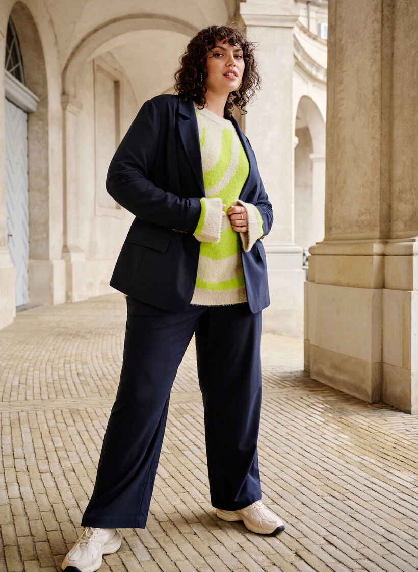 Klasyczne spodnie o prostym kroju, Night Sky, Image image number 0