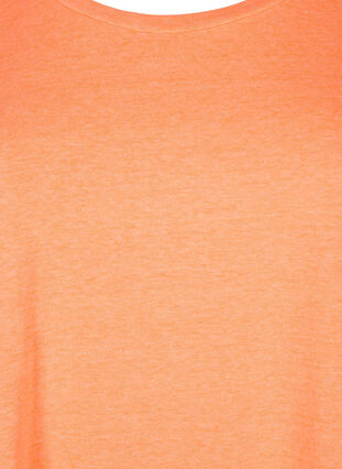 Bawelniant T-shirt w neonowym kolorze, Neon Coral, Packshot image number 2