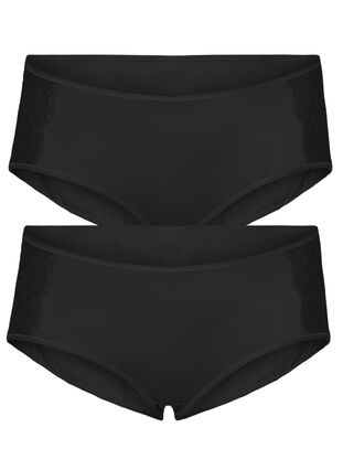 Spodnie 3/4 (dwupak), Black/Black, Packshot image number 0