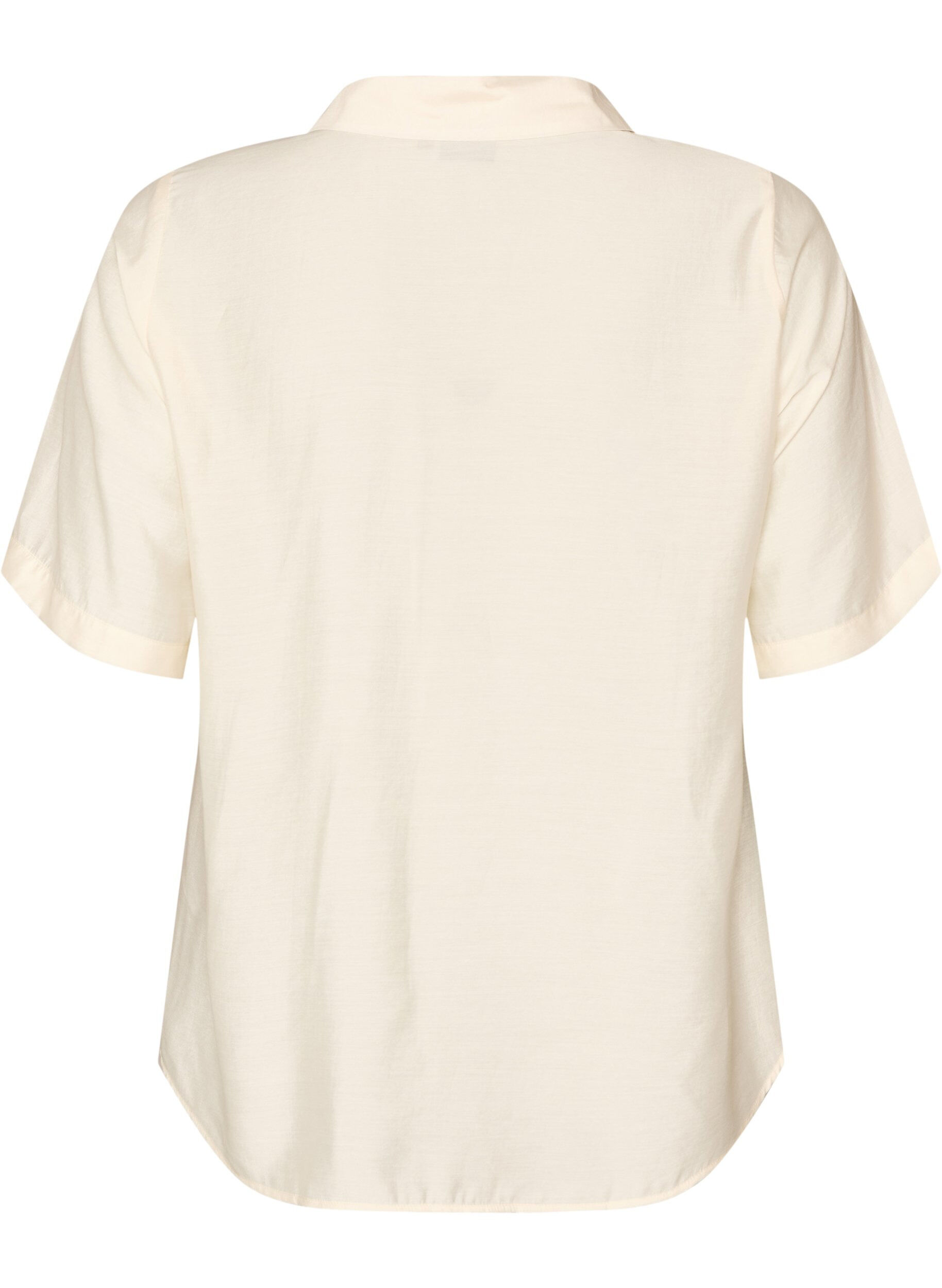 ZizziBluzka koszula z rekawami do lokcia i kwiatowymi detalami, Beżowy, Packshot image number 1