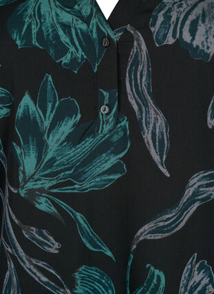 Flash – bluzka z dlugim rekawem i nadrukiem, Black Scarab Flower, Packshot image number 2