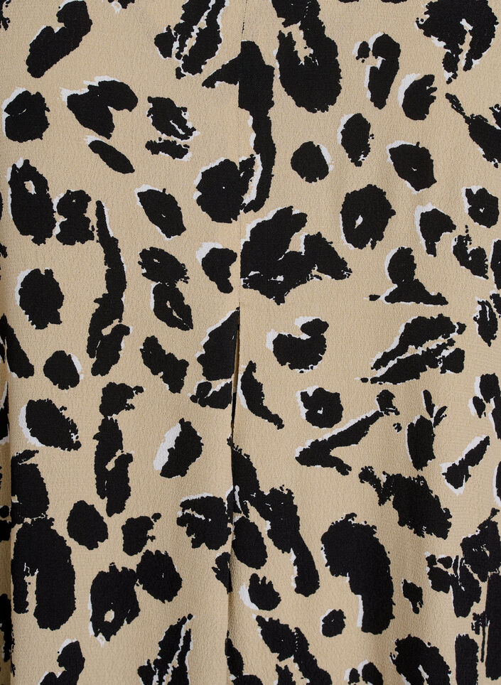 Wiskozowa sukienka o linii A, Beżowy, Packshot image number 2