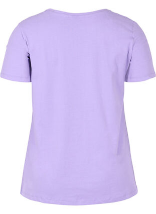 Podstawowa, gladka bawelniana koszulka, Paisley Purple, Packshot image number 1
