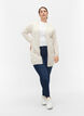 Dlugi, dzianinowy kardigan z mieszanki wiskozy, Beżowy, Model image number 1