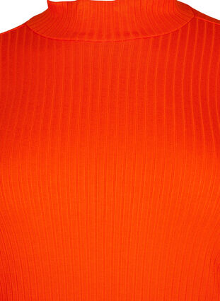 Dopasowana bluzka z wiskozy z wysokim dekoltem, Orange.com, Packshot image number 2