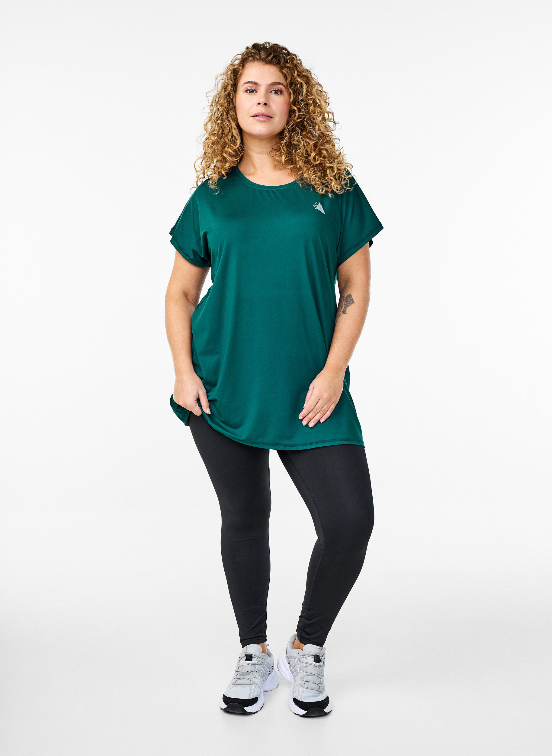 ZizziDluga koszulka treningowa, Zielony, Model image number 1