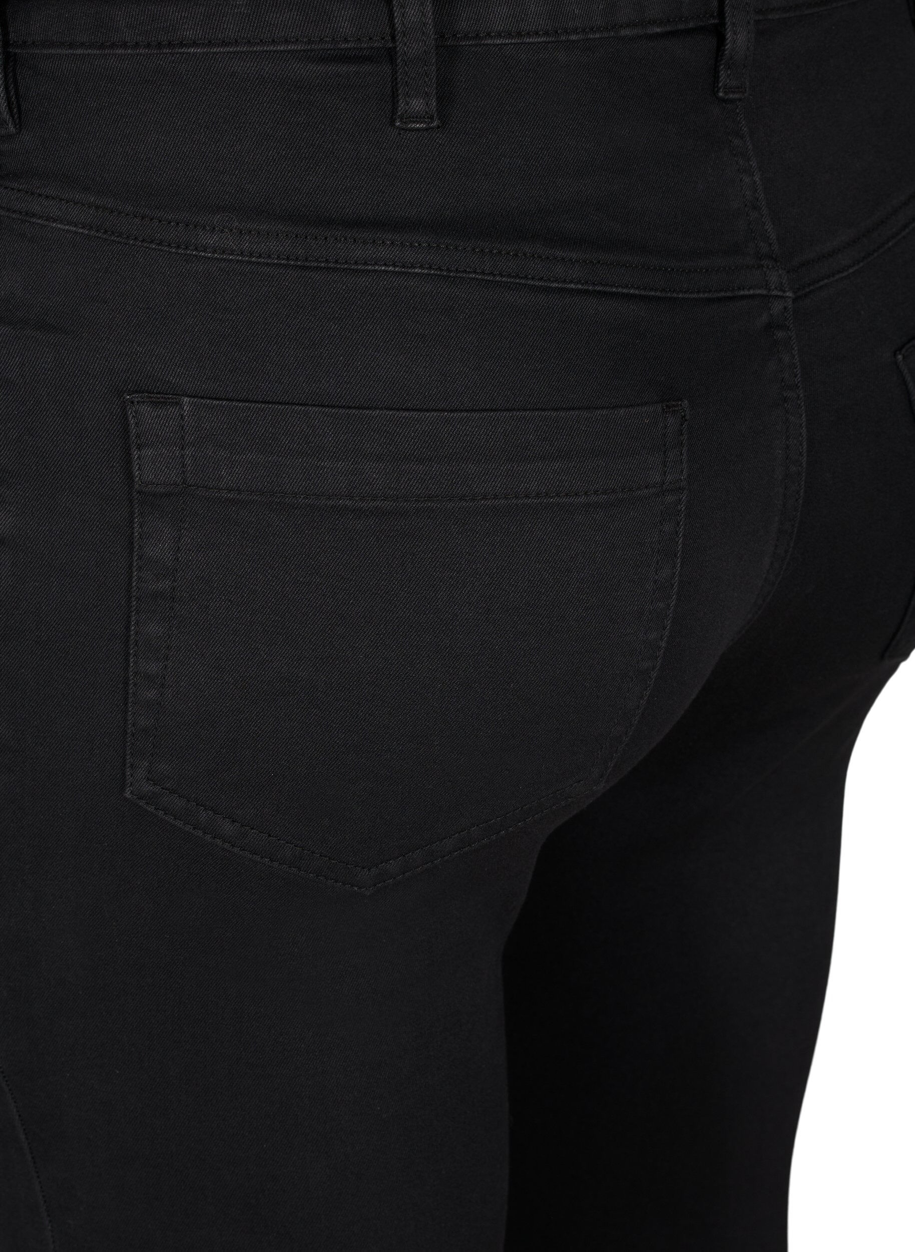 ZizziSuper waskie jeansy Amy z wysokim stanem, Black, Packshot image number 3