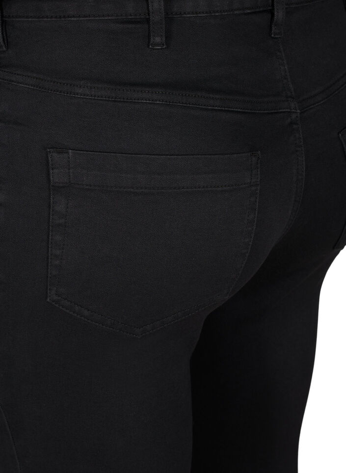 Super waskie jeansy Amy z wysokim stanem, Black, Packshot image number 3