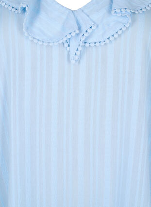 Bawelniano-wiskozowa sukienka z rekawami 3/4, Chambray Blue, Packshot image number 2