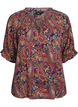 Wiskozowa bluzka z motywem paisley i rekawami do lokcia, Niebieskie, Packshot image number 0