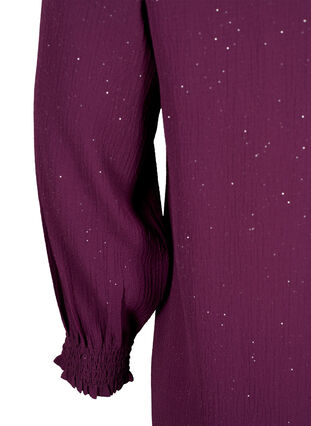 FLASH - Sukienka z dlugim rekawem i brokatem, Purple w. Silver, Packshot image number 3