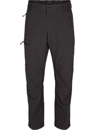 Spodnie trekkingowe z kieszeniami, Black, Packshot image number 0