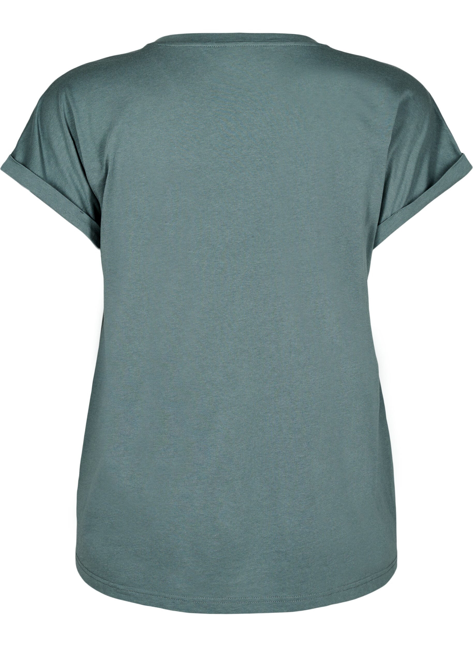 ZizziT-shirt z kr&oacute;tkim rekawem z mieszanki bawelny, Zielony, Packshot image number 1