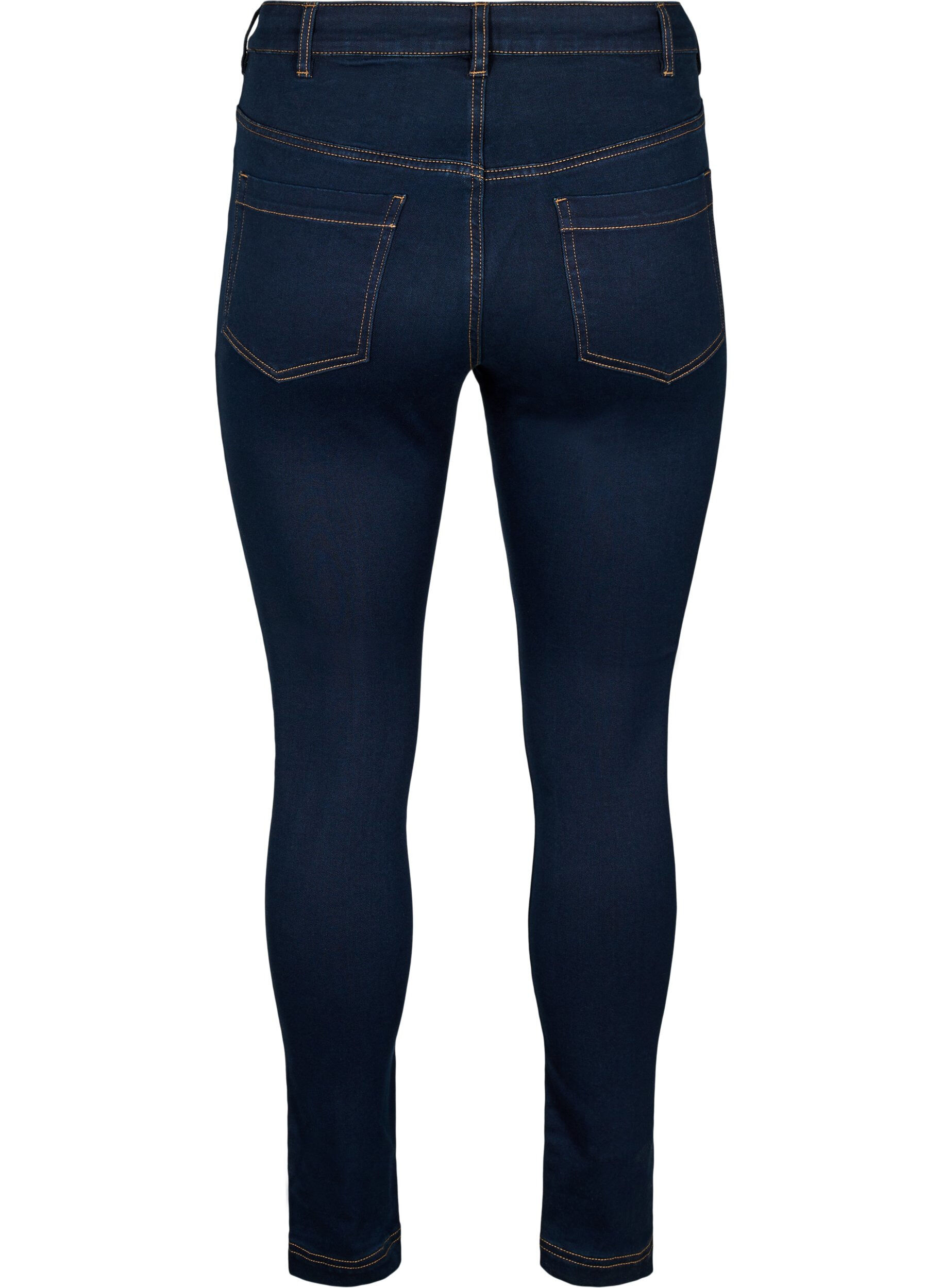 ZizziSuper waskie jeansy Amy z wysokim stanem, Unwashed, Packshot image number 1