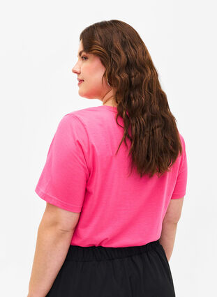 Flash - koszulka z okraglym dekoltem, Hot Pink, Model image number 1