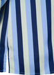 Satynowa koszula w paski z kolnierzykiem, Blue Stripe, Packshot image number 4