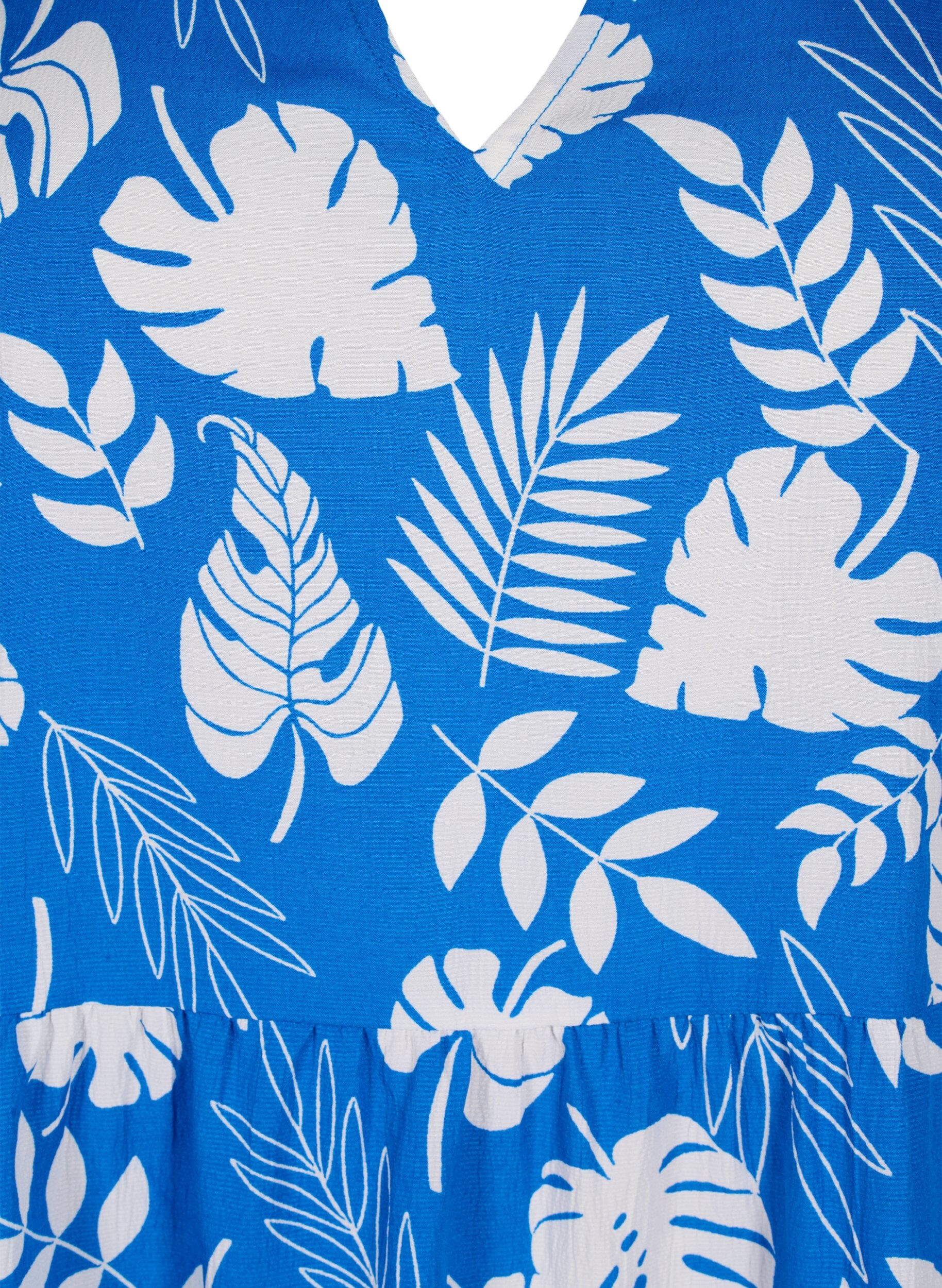 Zizzi FLASH &ndash; sukienka trapezowa z nadrukiem, Skydiver White AOP, Packshot image number 2