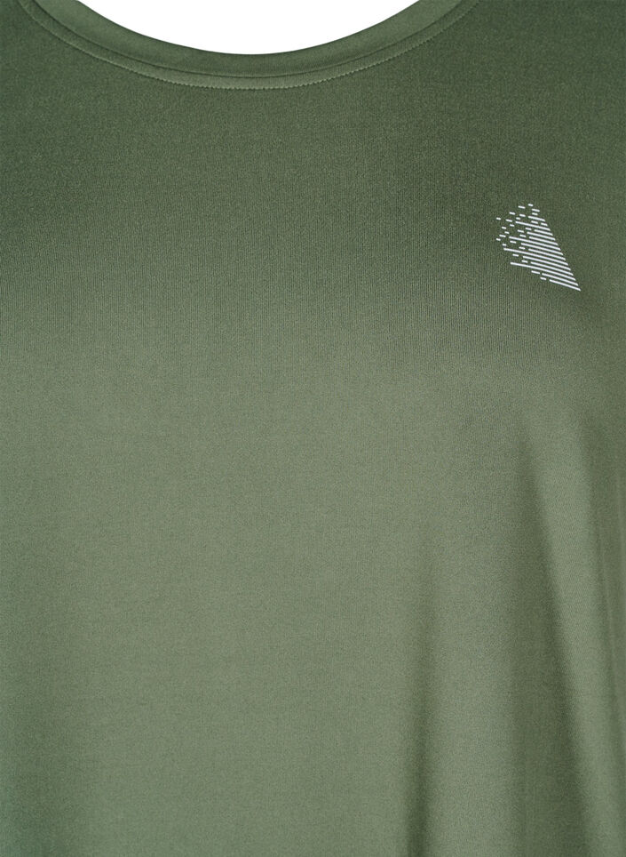 Jednokolorowa koszulka treningowa, Zielony, Packshot image number 2